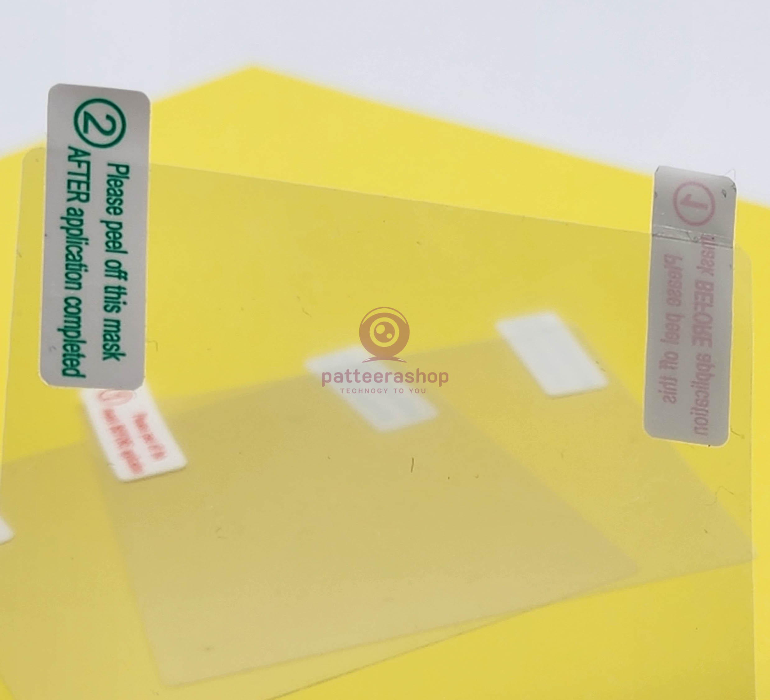 แผ่นฟิล์มใสสูญญากาศ electrostatic film (แพค3ชิ้น) 8x8 ซม. ใช้สำหรับ ติดกล้องติดรถยนต์ หรือ Easy Pass