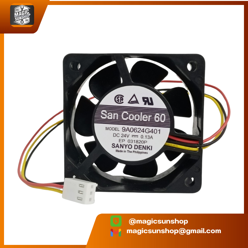 SANYO DENKI 24V Cooling Fan 9A0624G401