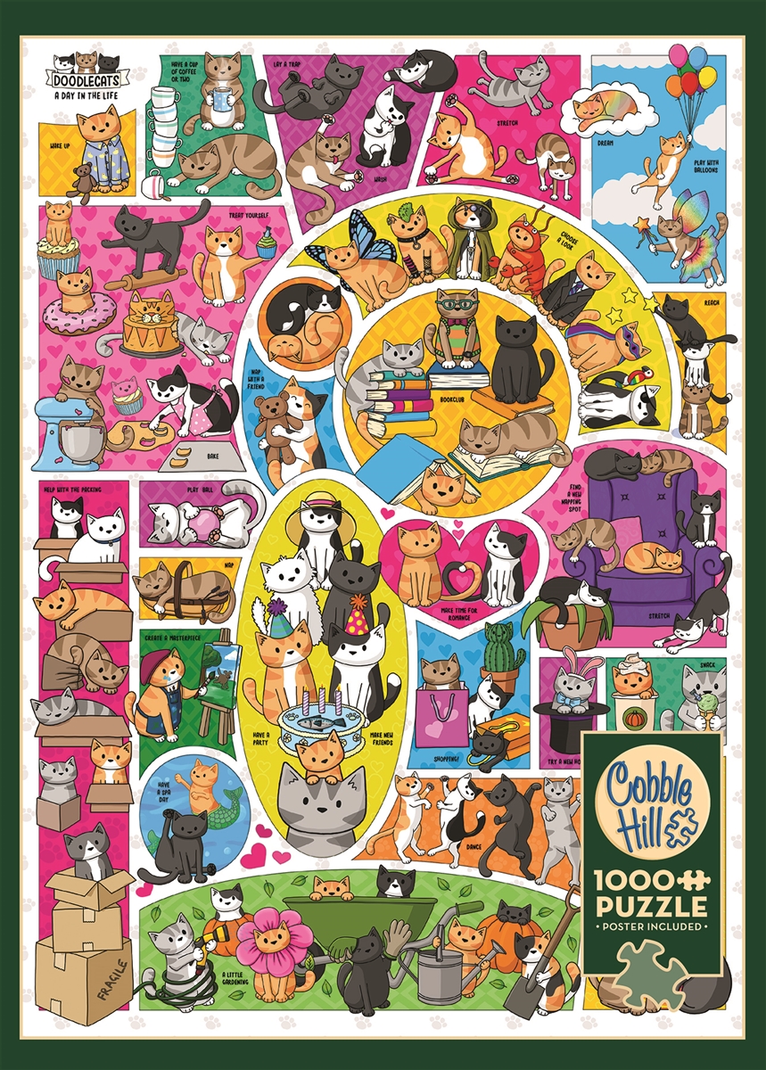 Cobble Hill - Doodlecats by Beth Wilson 1000 pcs.
