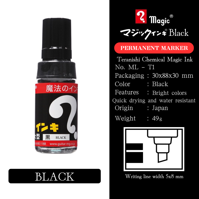 MAGIC INK Magic Ink Large Tip ML 30x88x30 mm BLACK