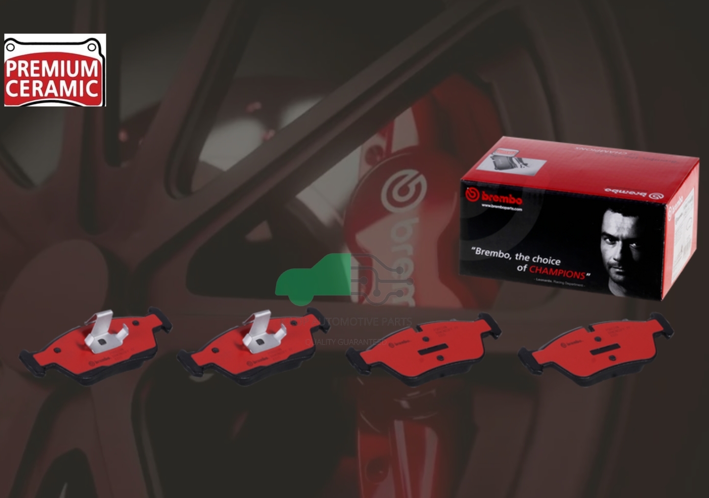 P06 024N ผ้าเบรกหน้า (แท้ BREMBO รุ่น Ceramic) BMW 3 E36 (318i 320i 323i 325i 328i), E46 (318i 320i 323i), Z3 E36/Z4 E85 (25i 25si 30i) 02-08