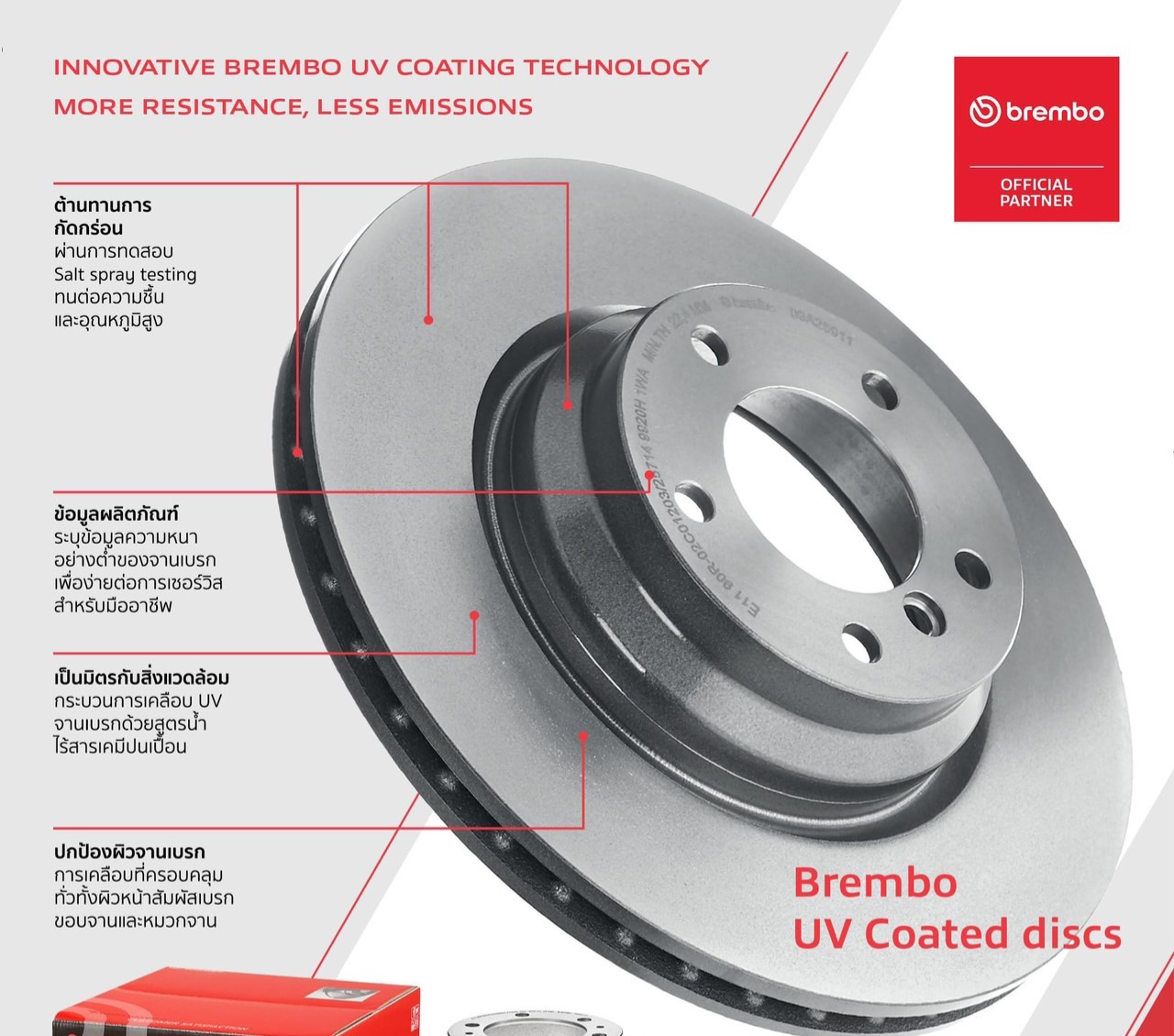 09 9172 11 จานเบรคหน้า (ยี่ห้อ BREMBO) BMW ซีรี่ส์ 5 E60 (520i 520d 523i 525i 525d 530i 530d) (HC) 03-10