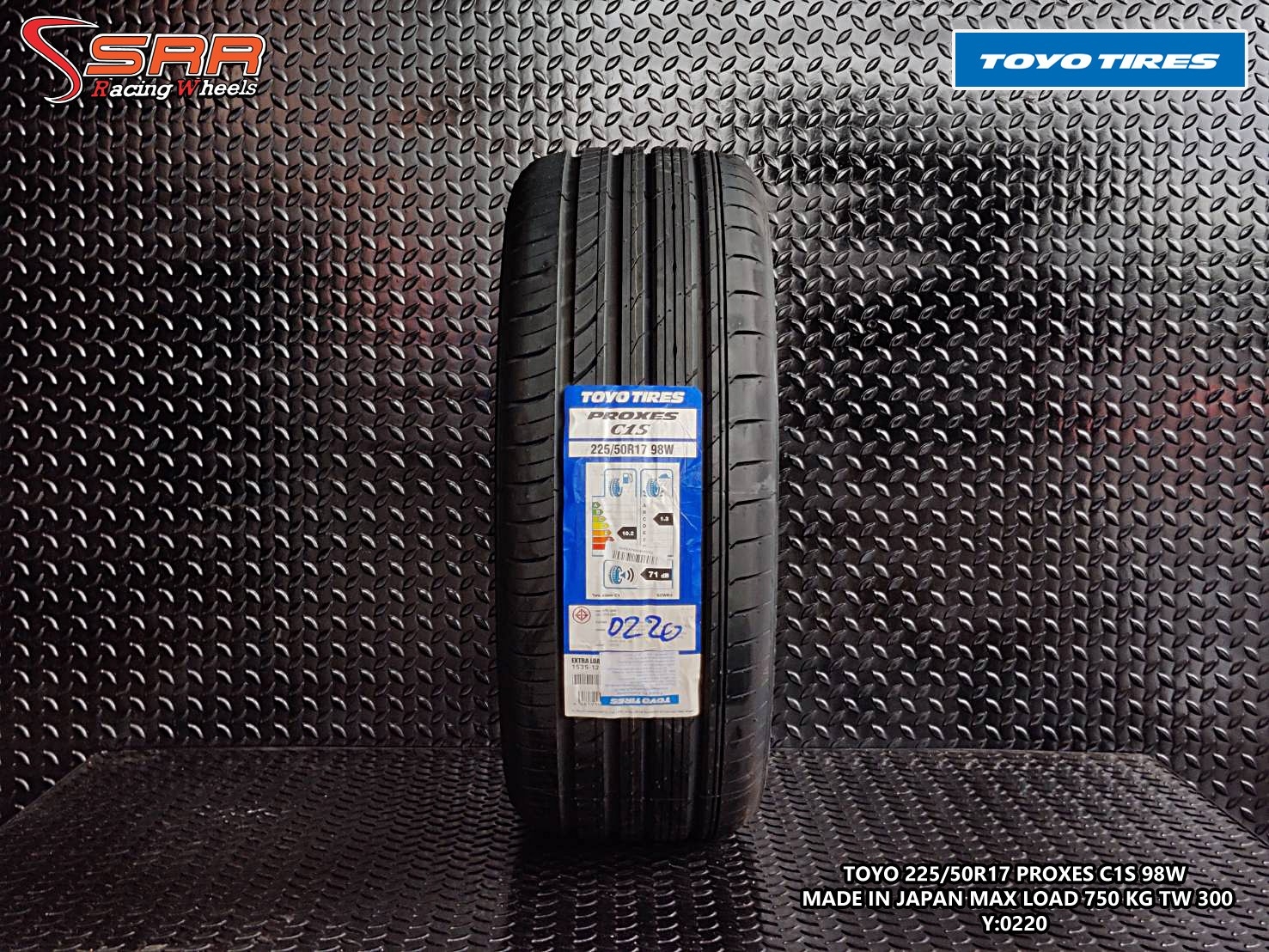 TOYO PROXES C1S 225/50R17 ยางใหม่ ปี2020 ลดราคาพิเศษ