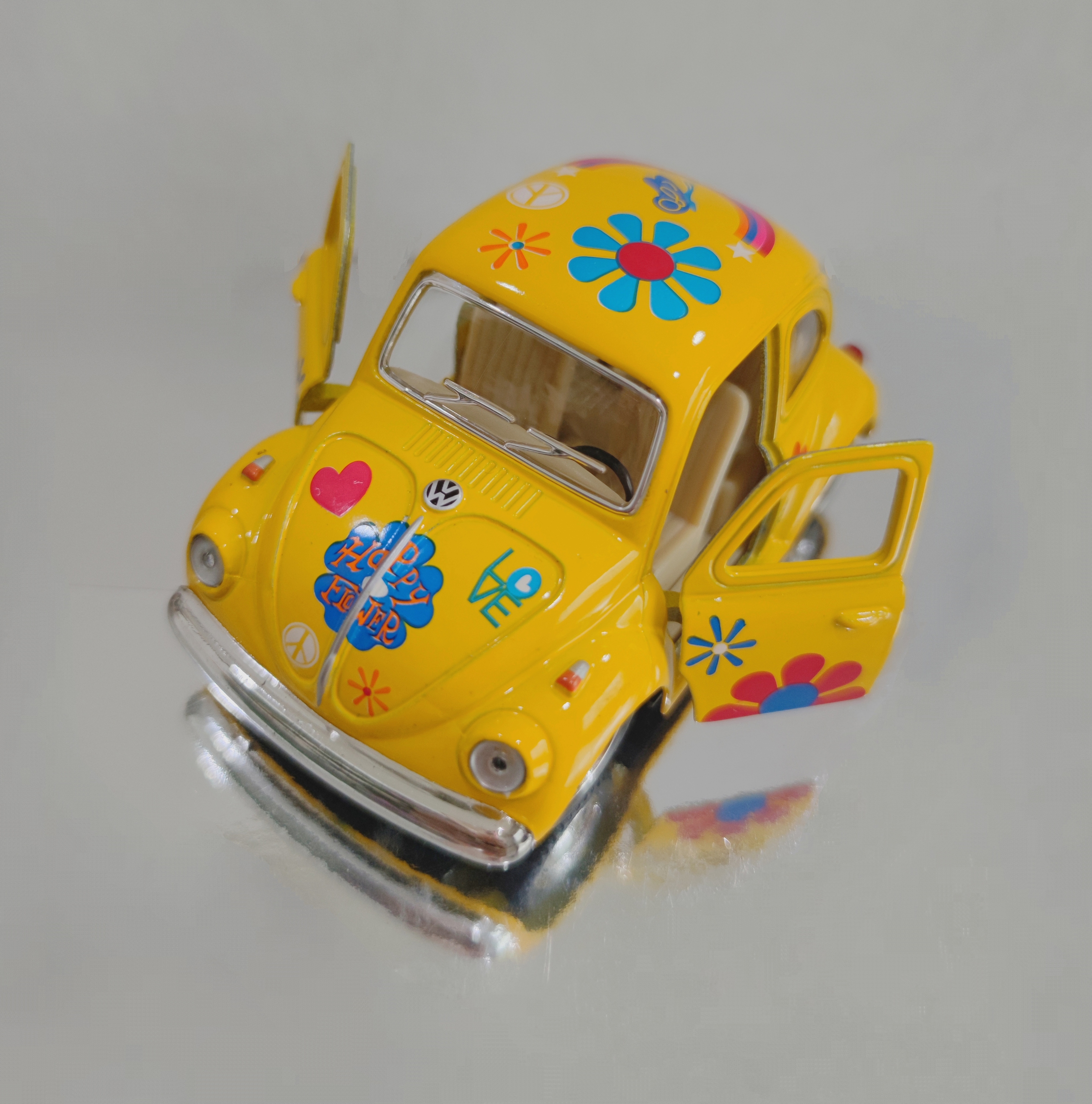 รถโฟล์คเต่า 1967 Volkswagen classical beetle โมเดลรถเหล็ก ขนาด 4 นิ้ว (ปลีก-ส่ง)