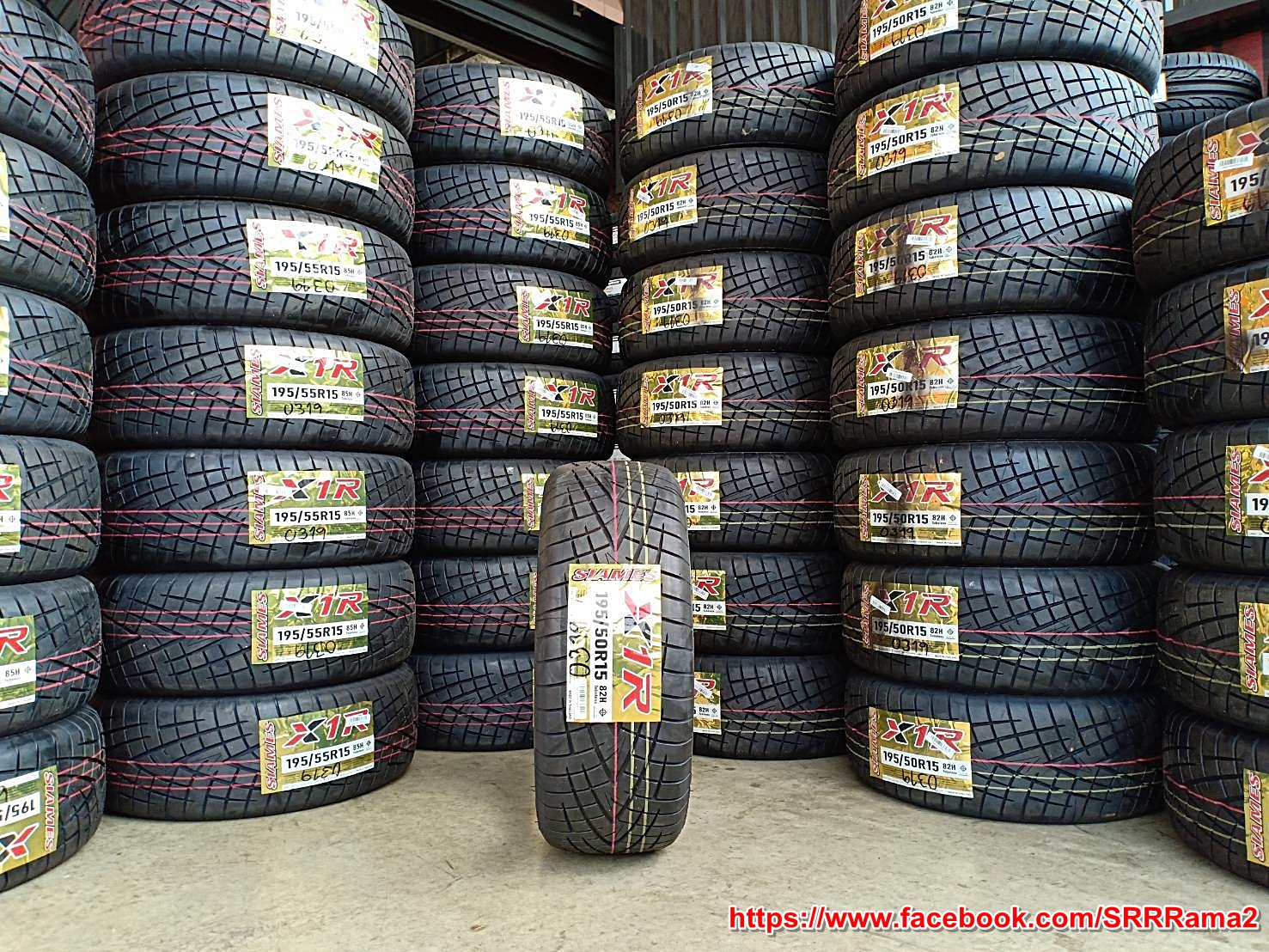 SIAMES X1R 195/50R15 ยางใหม่ปี19 ลดราคาพิเศษ