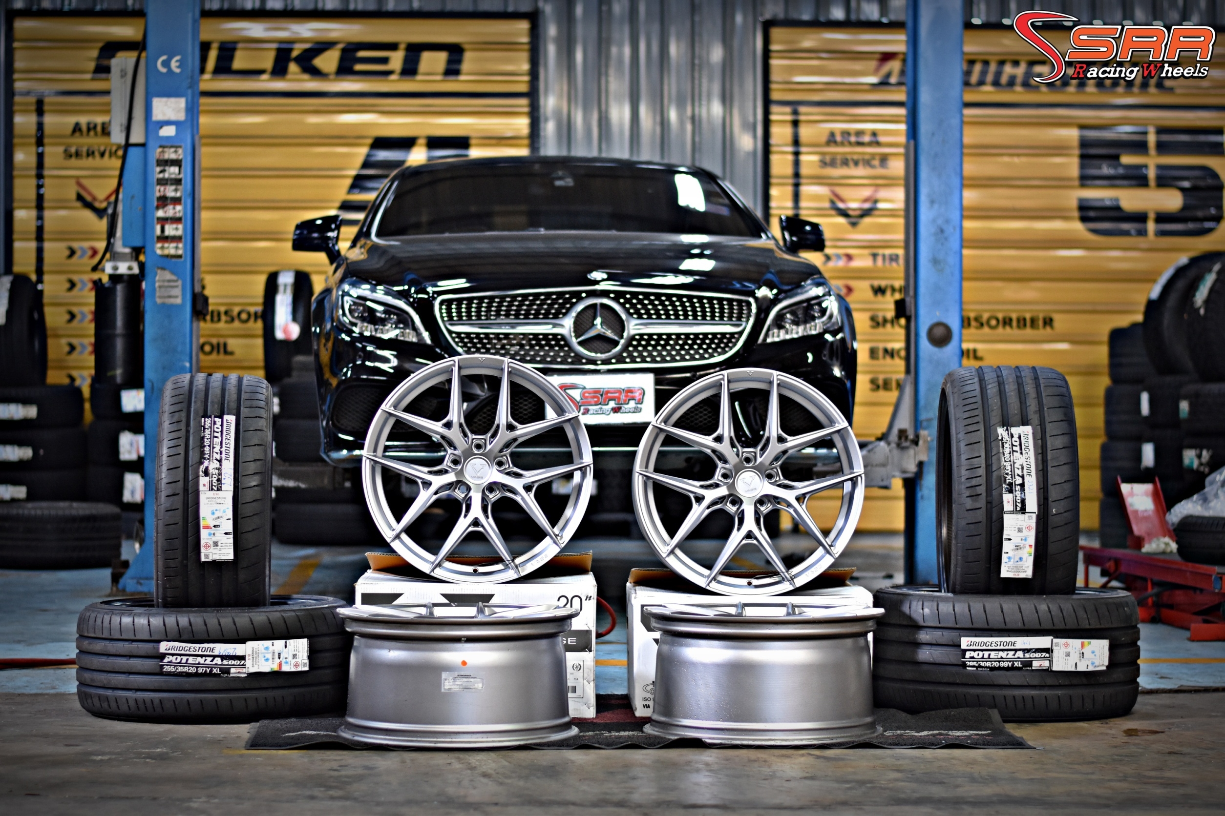VAGE VF-04 ขอบ20 หน้า8.5 หลัง10 5H112/114.3 SMOKE GREY มีจำหน่ายที่ร้านSRR