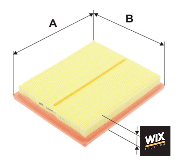 WA9671 กรองอากาศ WIX รุ่น : Toyota พรีอีส 1.8 ปี10, Lexus CT 200h
