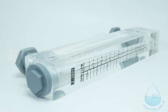 Flow Meter Z-3001 เครื่องวัดอัตราการไหล วัดได้ 0.2-2GPM/0.8-8LPM เกลียวนอก 1/2 นิ้ว (4 หุน)