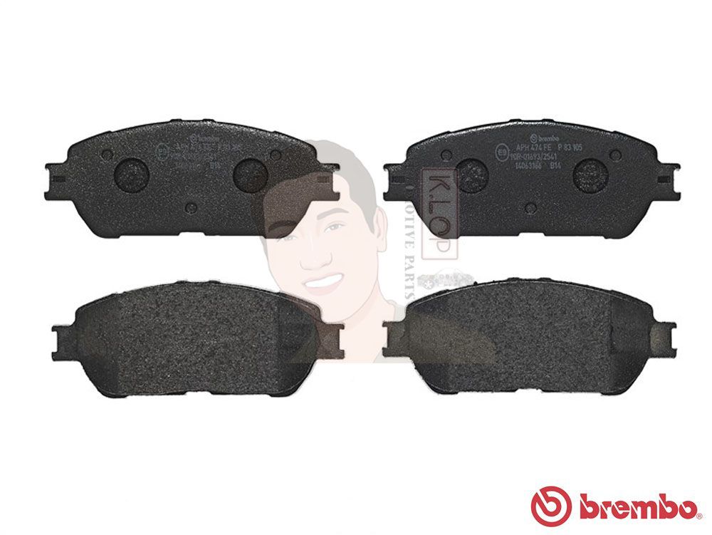 P83 105B ผ้าเบรก F (แท้ BREMBO รุ่น Black) LEXUS อีเอส ES300 3.0 ปี2001-2006