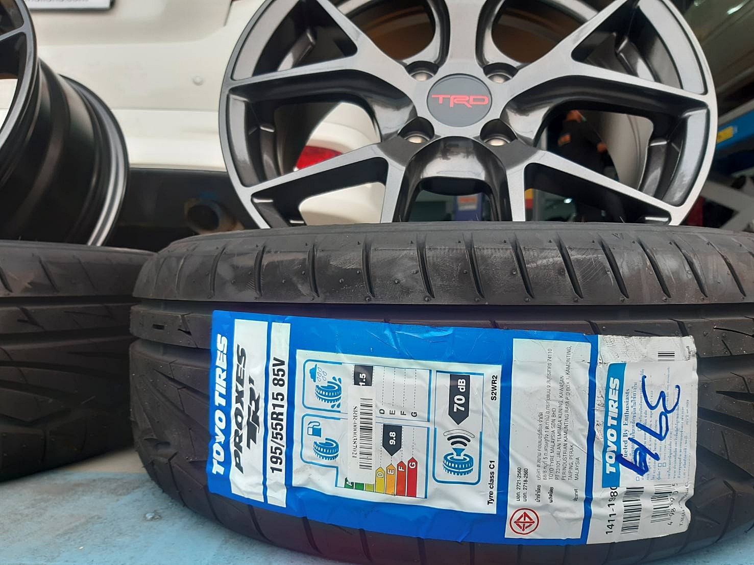TRD TR6 ล้อแท้LENSO ขอบ15 4x100 HD สำหรับใส่รถTOYOTA