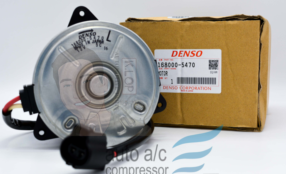 KLOP-T405-21A มอเตอร์พัดลมหม้อน้ำแท้ DENSO Toyota Hiace 2001~2010