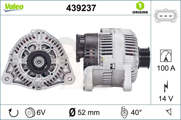 439237 ไดชาร์จ Valeo รุ่น BMW M43 E36