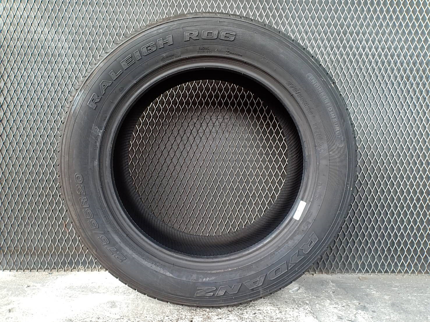 RYDANZ RALEIGH R06 275/55R20 ยางใหม่ลดราคาพิเศษ เส้นละ 2,900 บาท