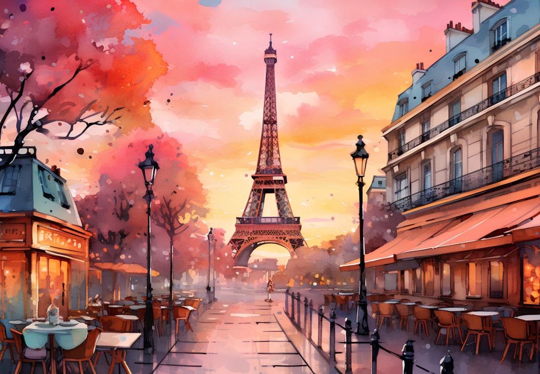 Bluebird Puzzle - Paris et la Grande Dame 1000 pcs.