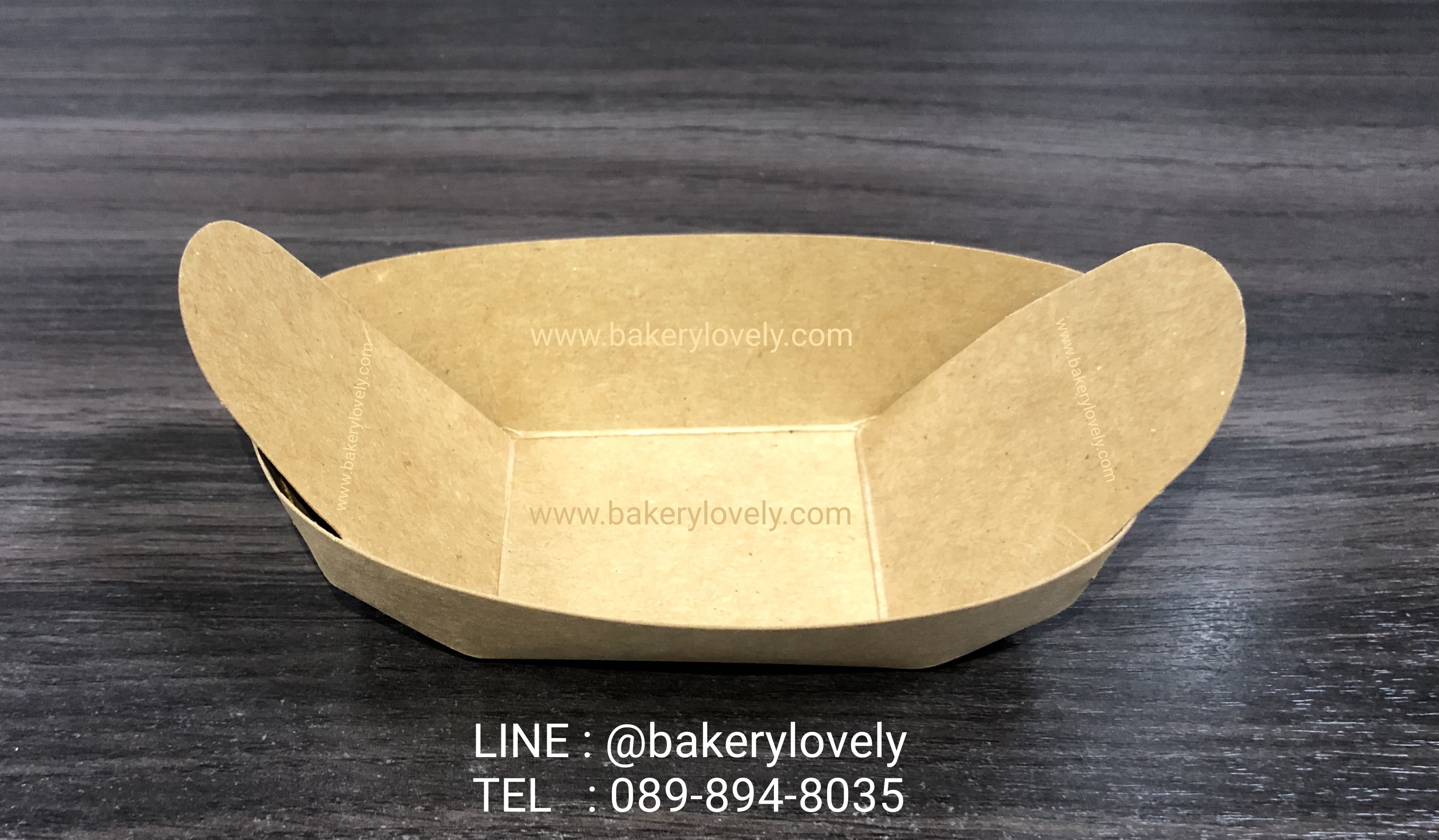 กระทงกระดาษสีน้ำตาล 5x6x3.5 cm