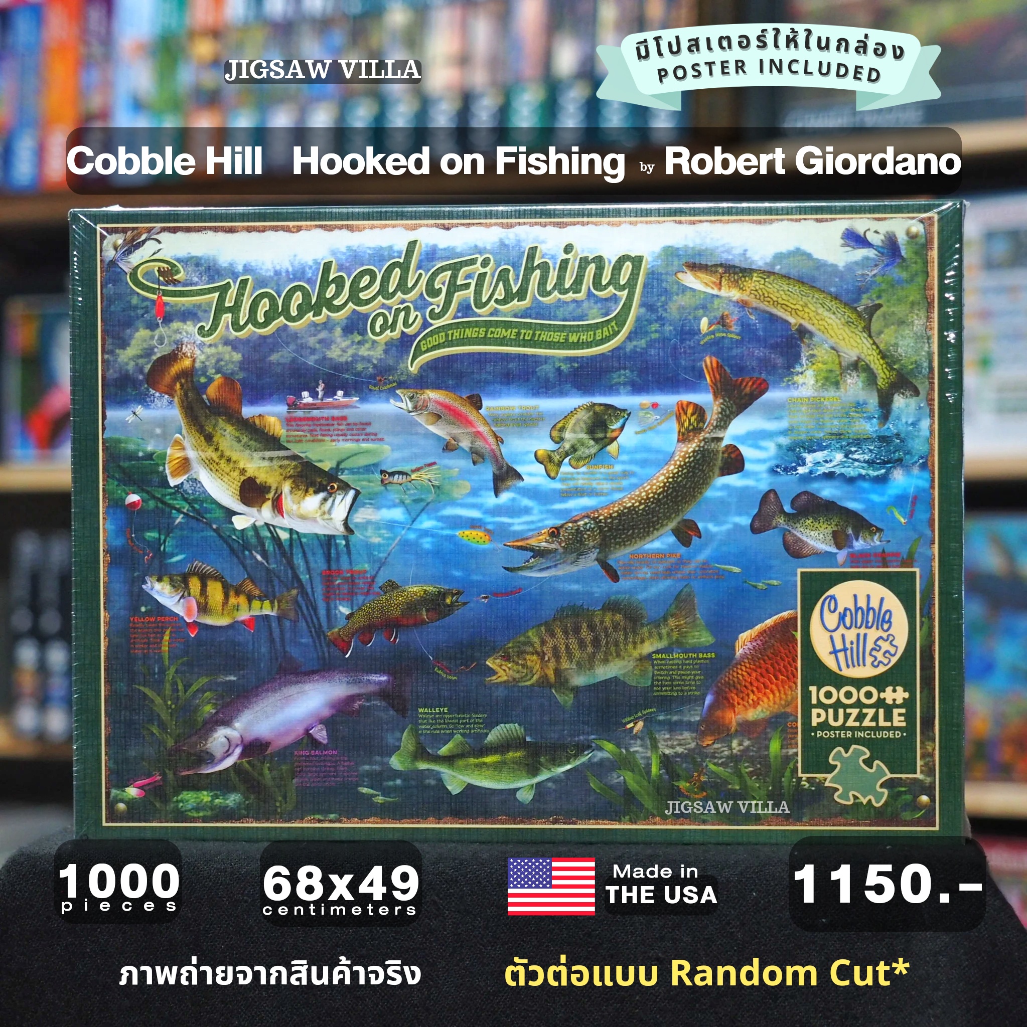 Cobble Hill - Hooked on Fishing by Robert Giordano 1000 pcs.