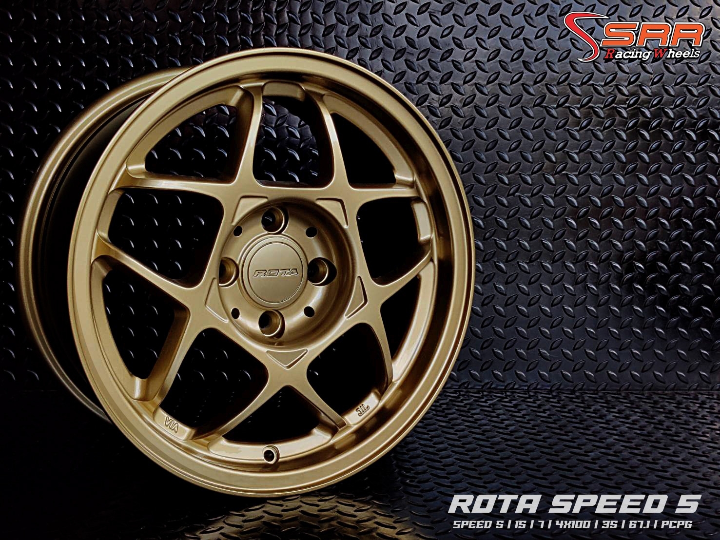 SPEED 5 ROTA ขอบ15 4H100 ET35 PCPG ราคาพิเศษ