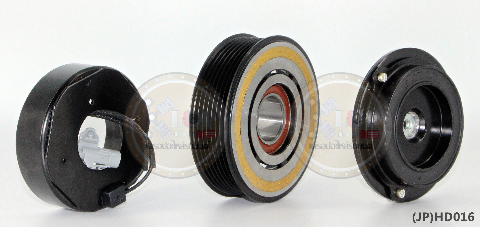 (JP)HD016-JP ชุดหน้าคลัทช์(Vinn) HONDA CRV ปี2003 (Com.10PA) (ญี่ปุ่น) 110mm. 7PK 12V.