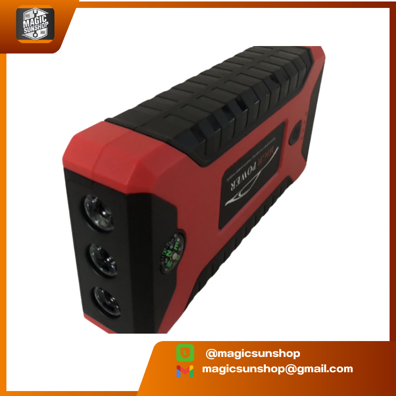 901364 Car jump starter 99800mAh12V กระแสไฟสูงสุด 1,000 แอมป์ (หน้าจอแสดงผลแบบดิจิตอล)