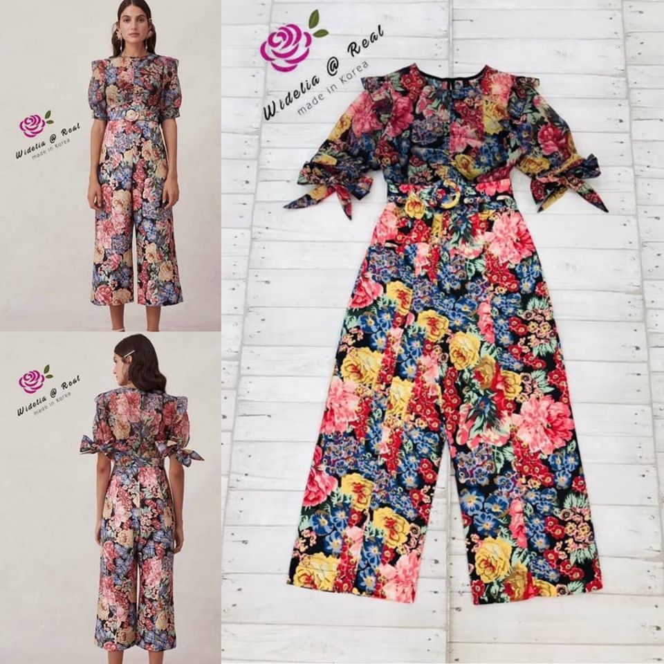 Keepsake Jumpsuit จั้มสูทขายาวตัวสวย ตัวนี้ผ้าพิมพ์ลายดอกไม้สีสันสวยมาก