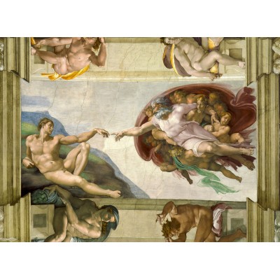 Bluebird Puzzle - The Creation of Adam, 1511 by Michelangelo 4000 pcs.