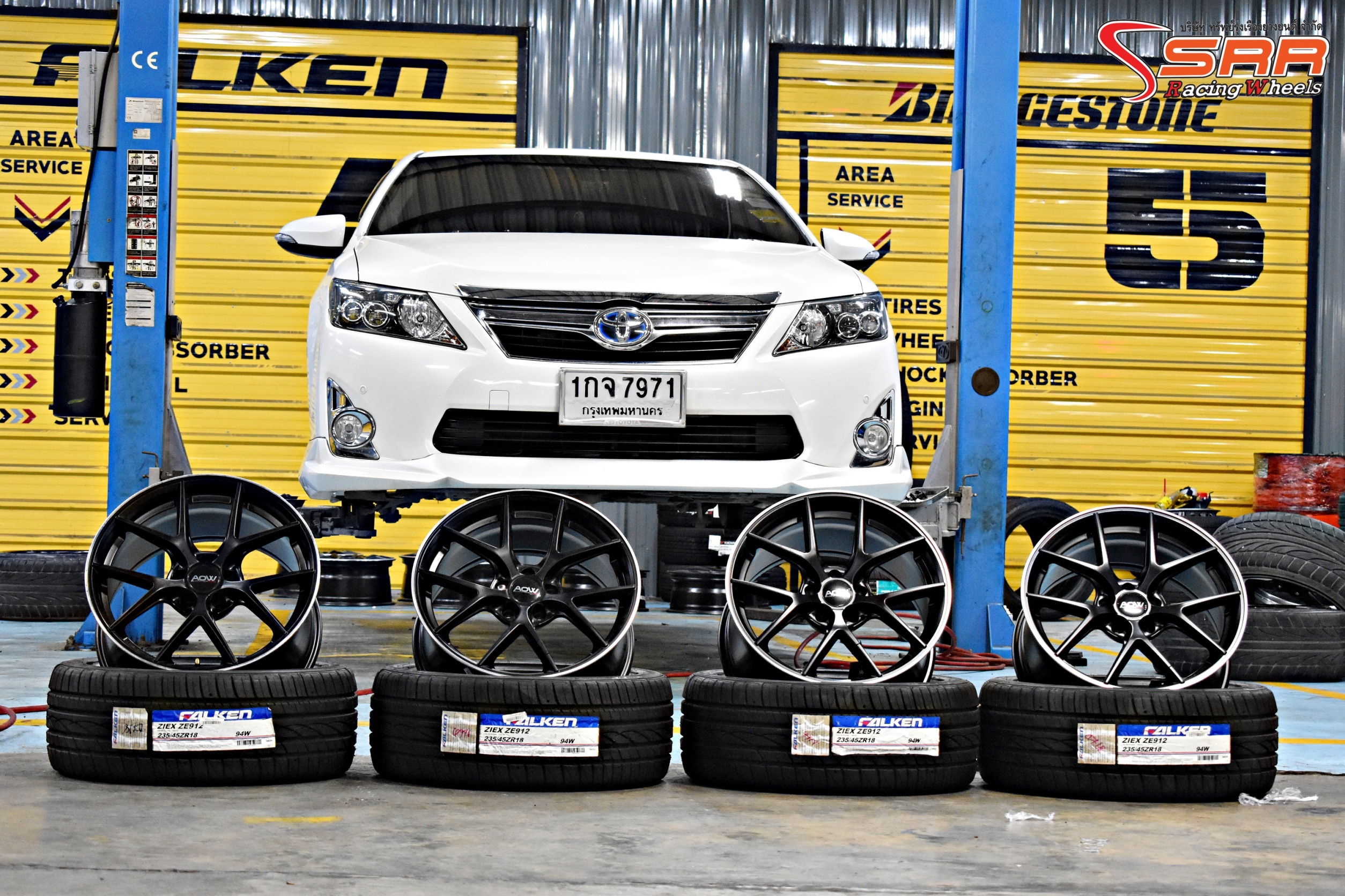 BBS SR AOW009 ขอบ18 ET+35 5x114.3 XMPL/BLACK FLAT