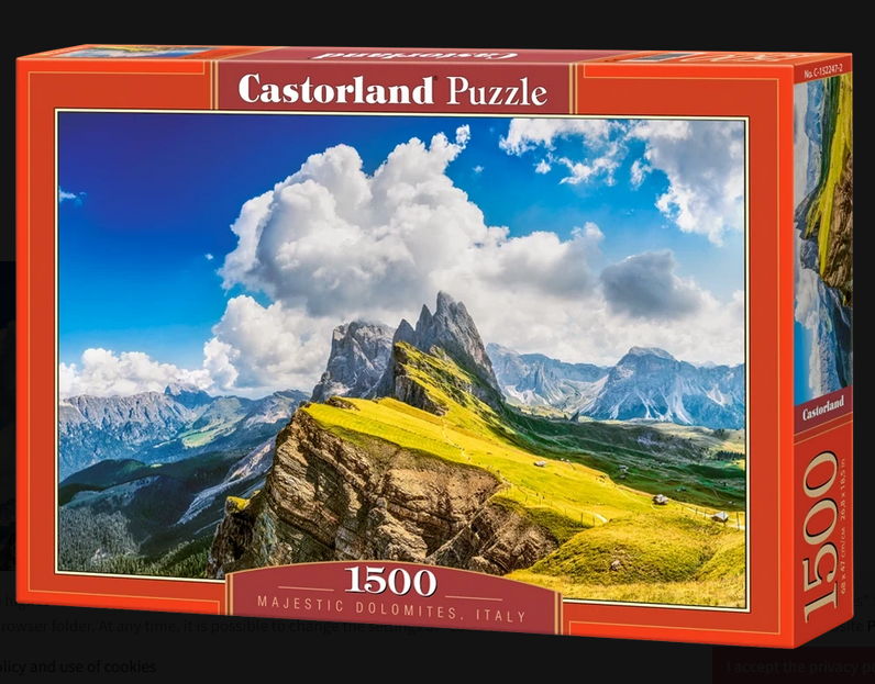 Castorland - Majestic Dolomites Italy 1500 pcs.