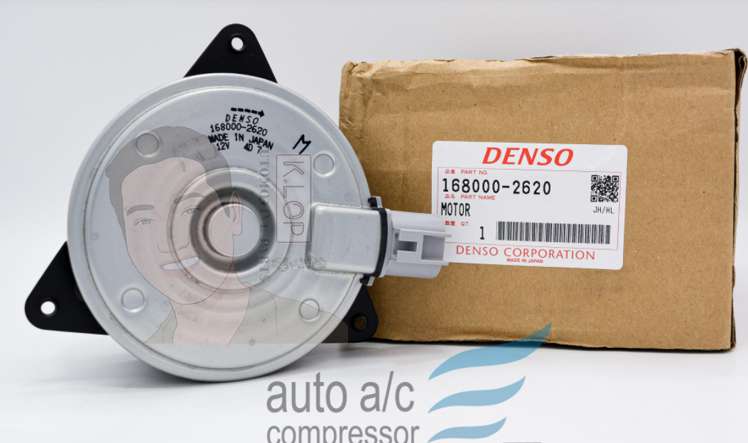 KLOP-T405-17A มอเตอร์พัดลมหม้อน้ำแท้ DENSO Toyota Alphard 2009~,Toyota RAV4 2005~2012,Toyota Tarago 2006~