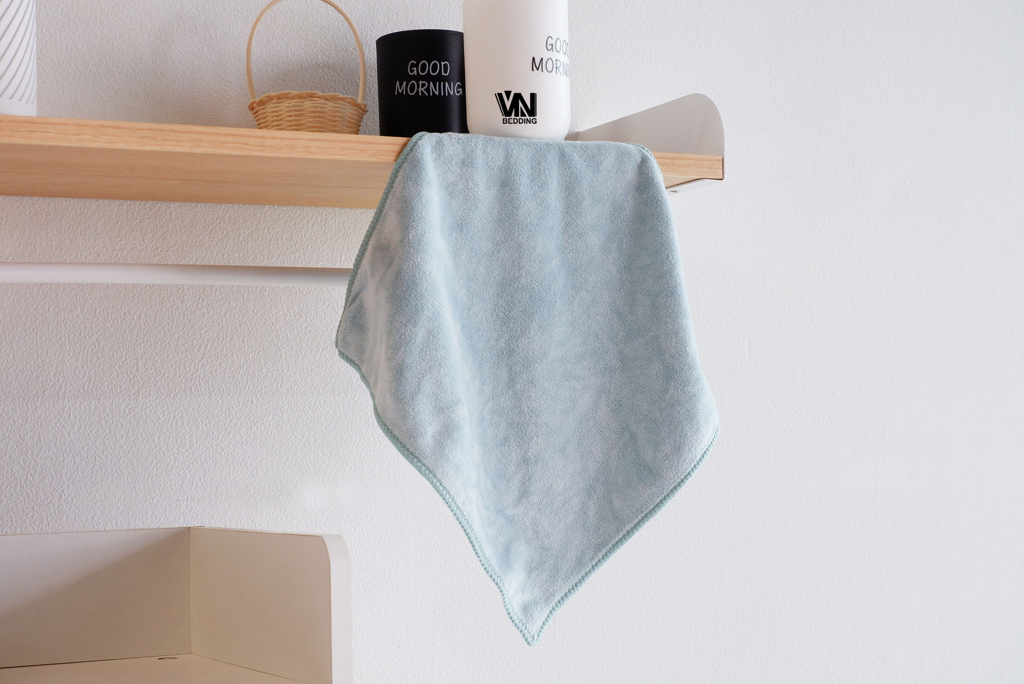 ผ้านาโนอเนกประสงค์สีพื้น ขนาด30*30 CM รุ่นหนา (1โหล)