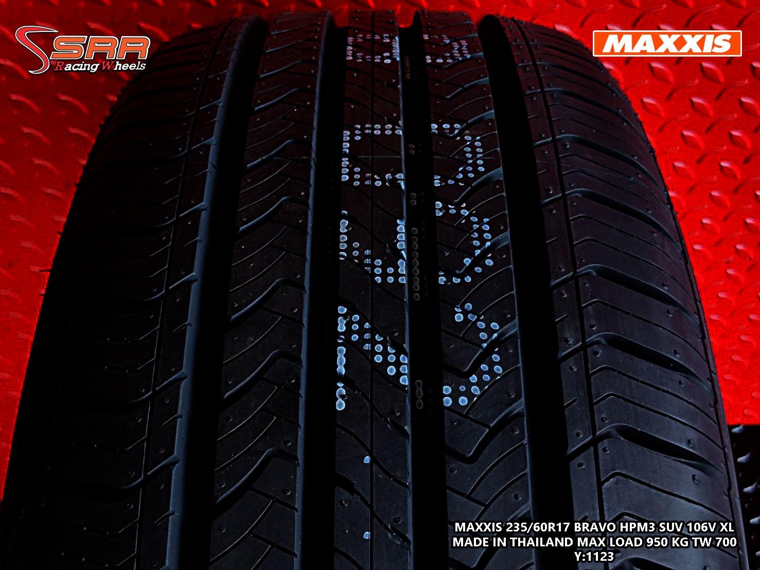 MAXXIS BRAVO HPM3 SUV 235/60R17 ยางใหม่ปี23 ราคาพิเศษ