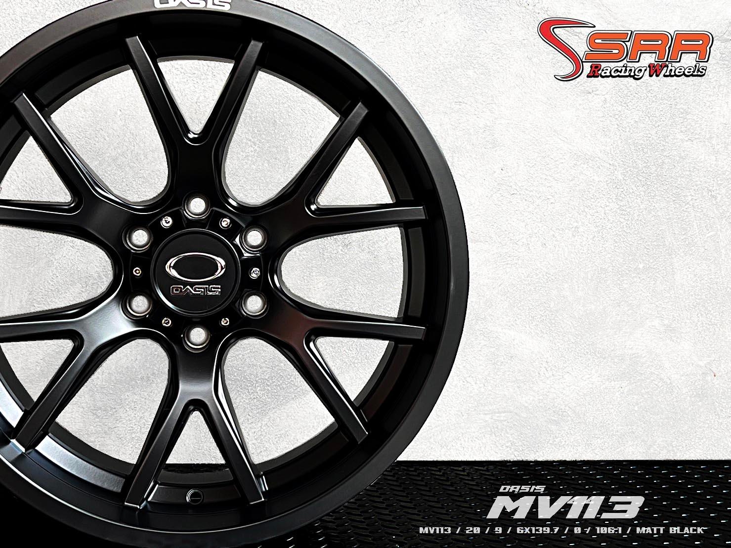 OASIS MV113 ขอบ20 กว้าง 9นิ้ว 6x139.7 ET0 MATT BLACK ราคาพิเศษ