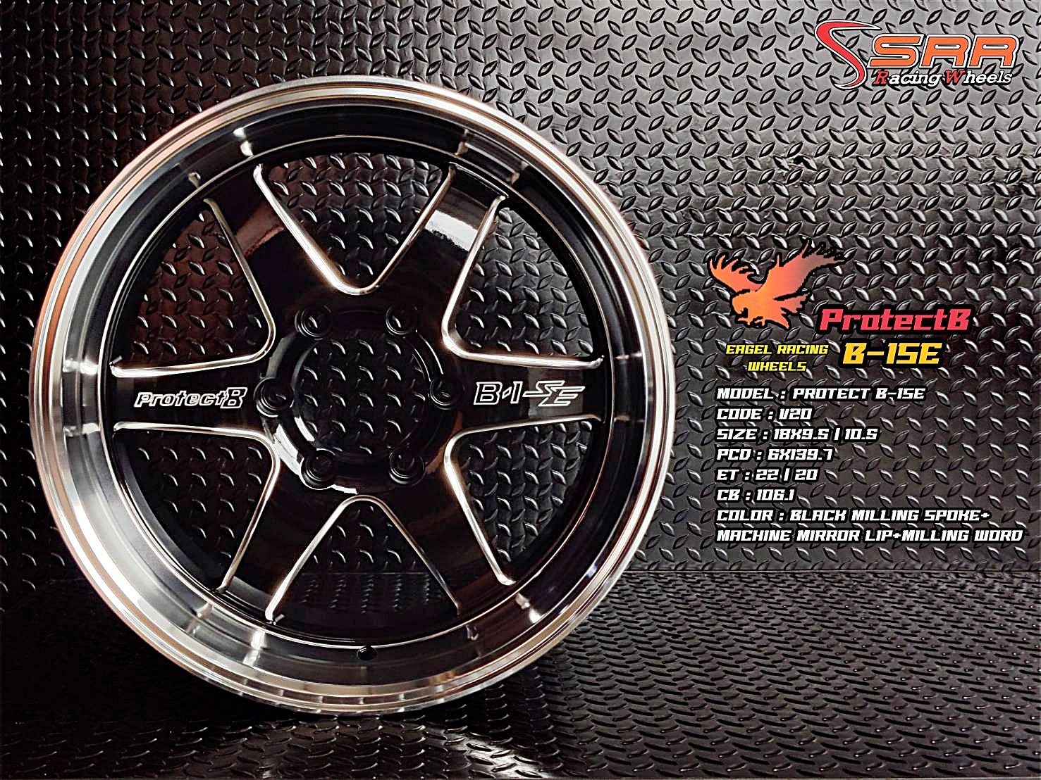 OASIS V20 B-1SE ขอบ18 หน้า9.5 หลัง10.5 6H139.7 ราคาพิเศษ