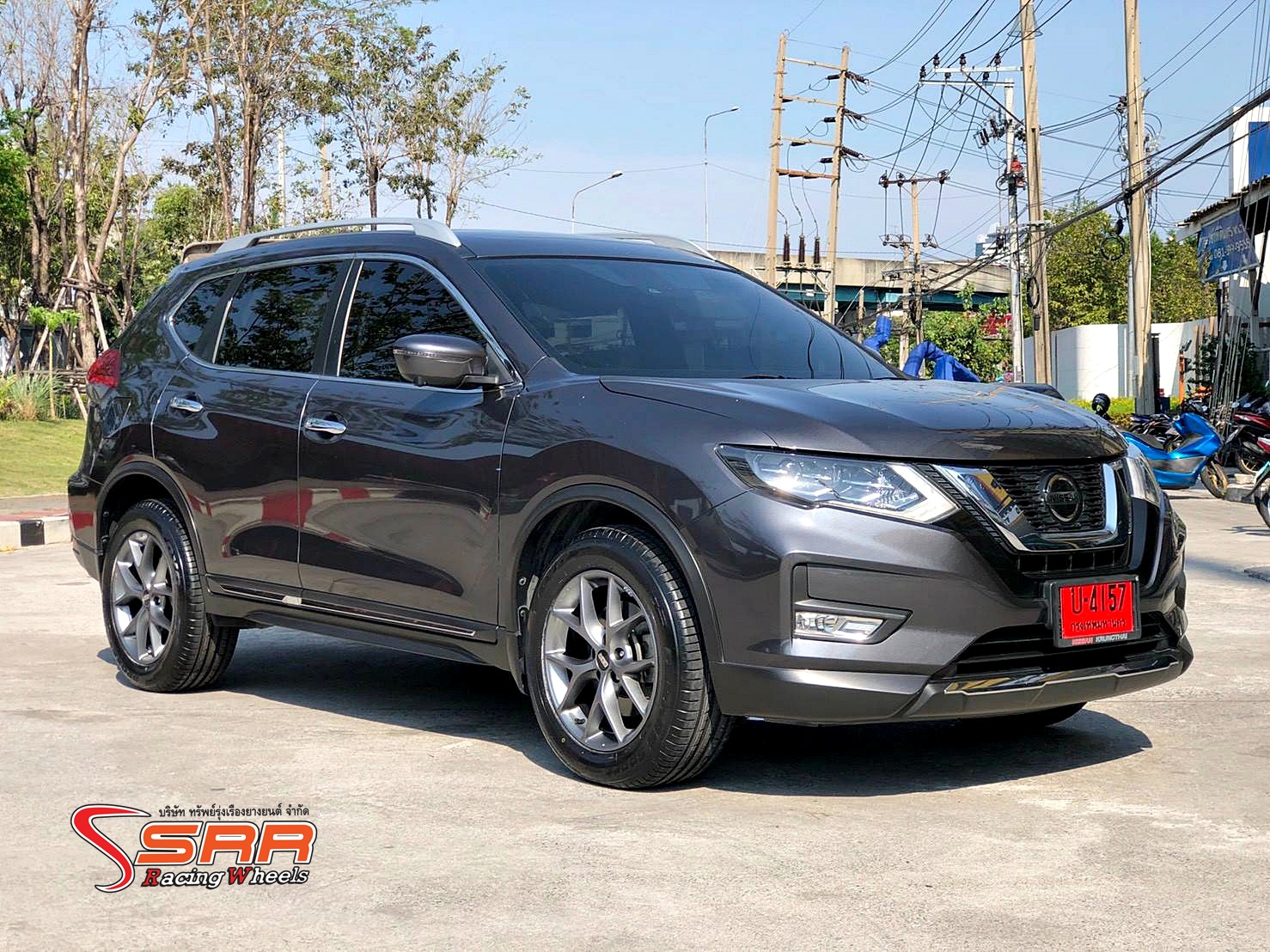 BBS SR017 ขอบ18 5H114.3 ET+40 HIMALAYA GERY ล้อแท้GERMANY ที่SRR