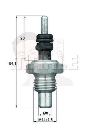 TSE 5 เซ็นเซอร์ความร้อน BENZ M102 OM602 / 190 W201 0065423417 (ยี่ห้อ MAHLE)