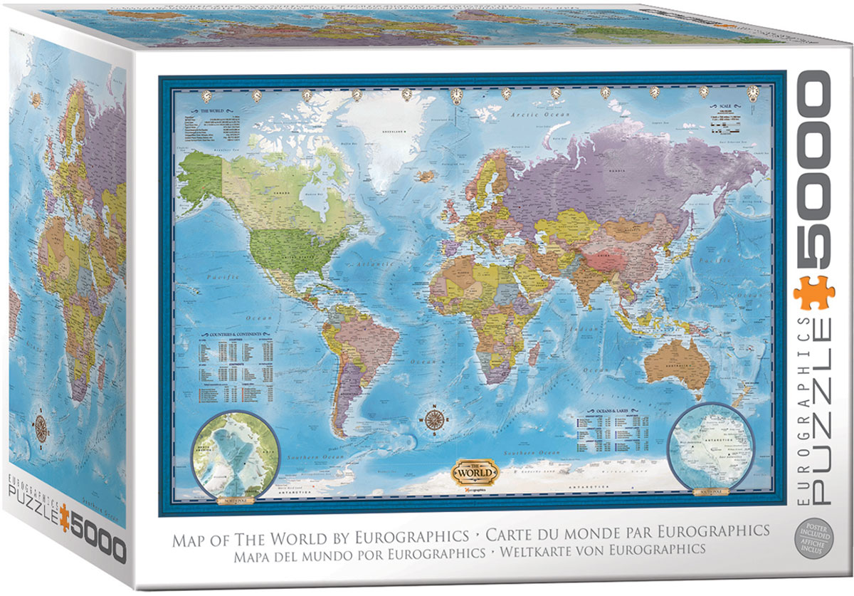 Eurographics - Map Of The World by Eurographics 5000 pcs.