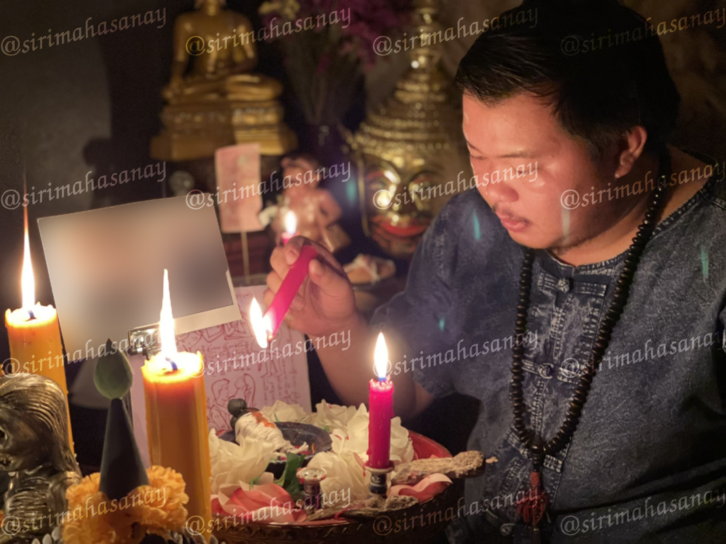 พิธีปันฮักปันหลง อาจารย์เสก สำนักสักยันต์ป๋ารมีเศรษฐีเรือนคำ