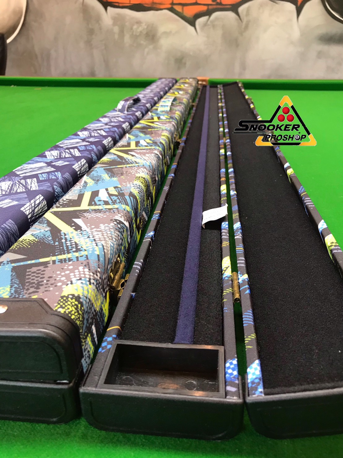 กล่องใส่ไม้คิว 2 ท่อน แบบไม้หุ้มผ้า PU