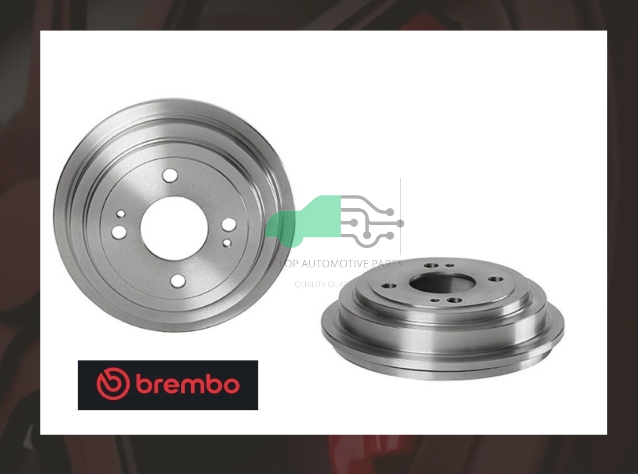 14 C008 10 ดรัมเบรกหลัง STD (ยี่ห้อ Brembo) HONDA BRIO 5dr, AMAZE 4dr (1.2)/JAZZ GD (1.5)