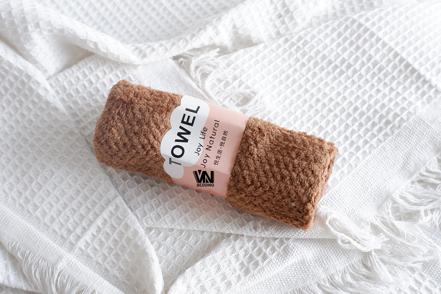 ผ้าเช็ดผมขนแกะรังผึ้ง 1 โหล