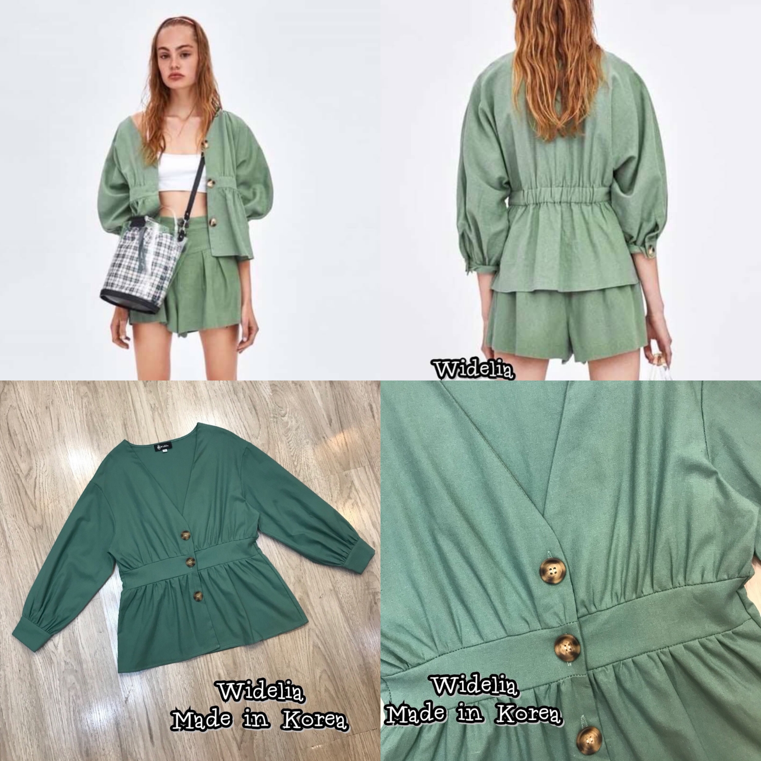 Zara Blouse เสื้อคอวี แขนยาว น่ารักสุดๆ