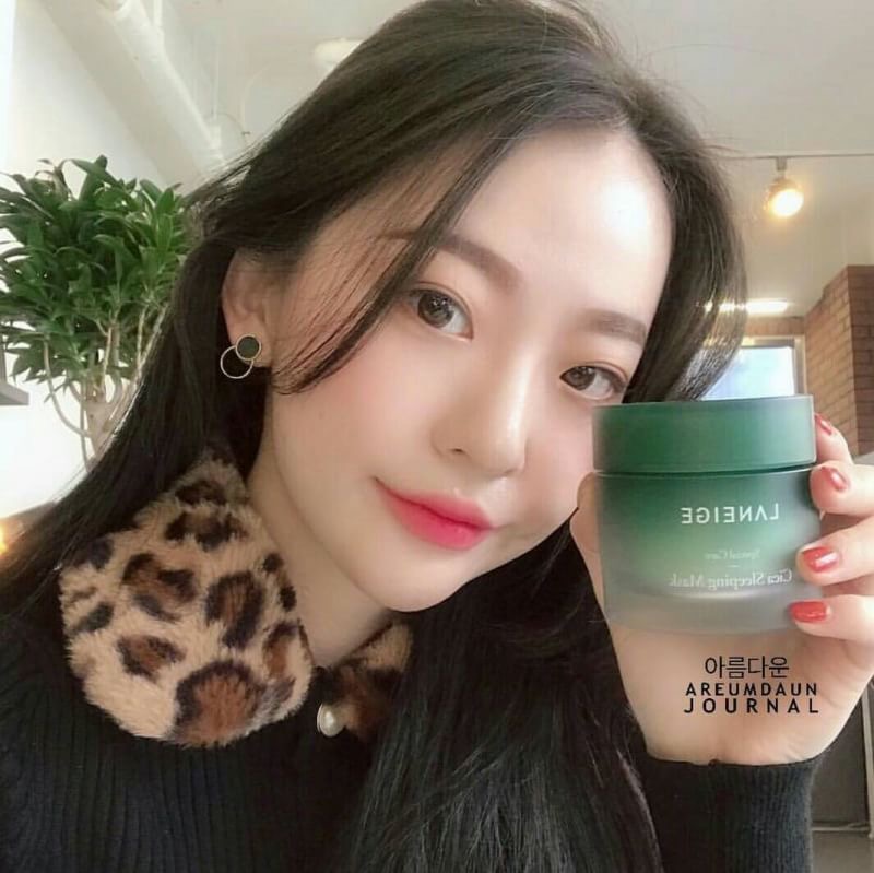 [แพ็คคู่] มาส์กใหม่ล่าสุด !! Laneige Cica sleeping mask 10ml ลาเนจสีเขียว ช่วยสิว และริ้วรอย ขนาดทดลอง