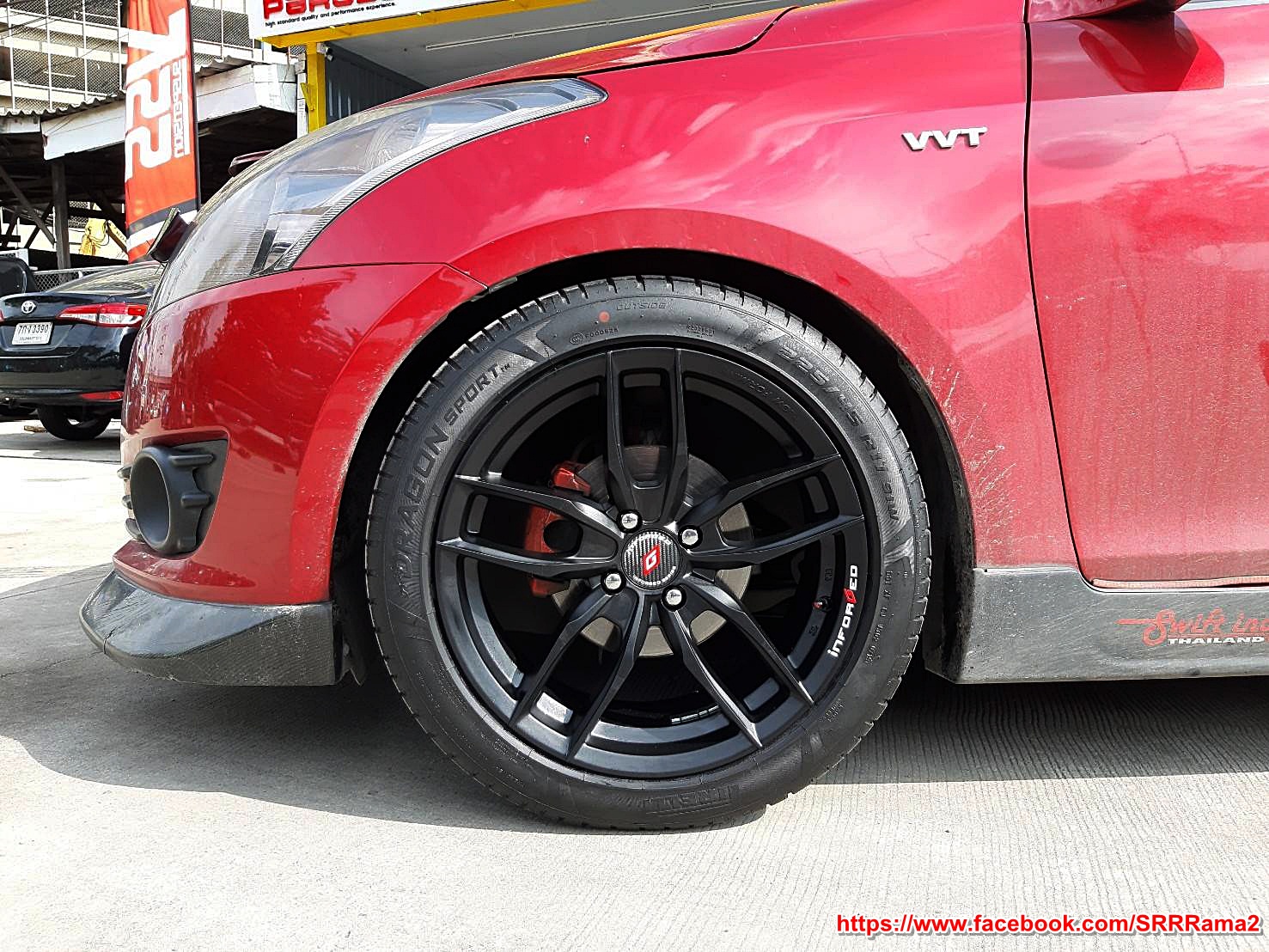 INFORGED IFG-28 ขอบ17 ET42 4x100 FB (สีดำด้าน)