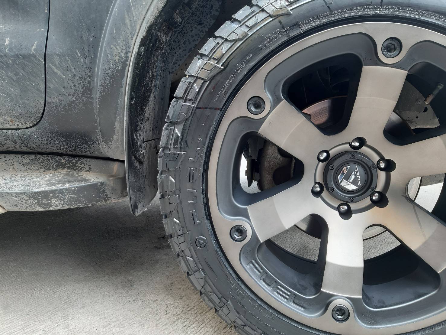 FUEL BEAST ขอบ20x10 6x139.7 ET-18 MATTE BLACK MACHINED / TINT CLEAR