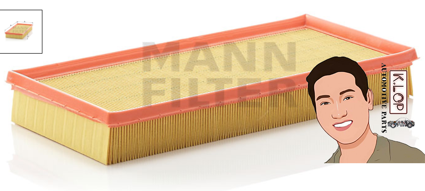 C35124 ไส้กรองอากาศ (VOLVO) S40, V40 : MANN-FILTER แท้นำเข้ายุโรป