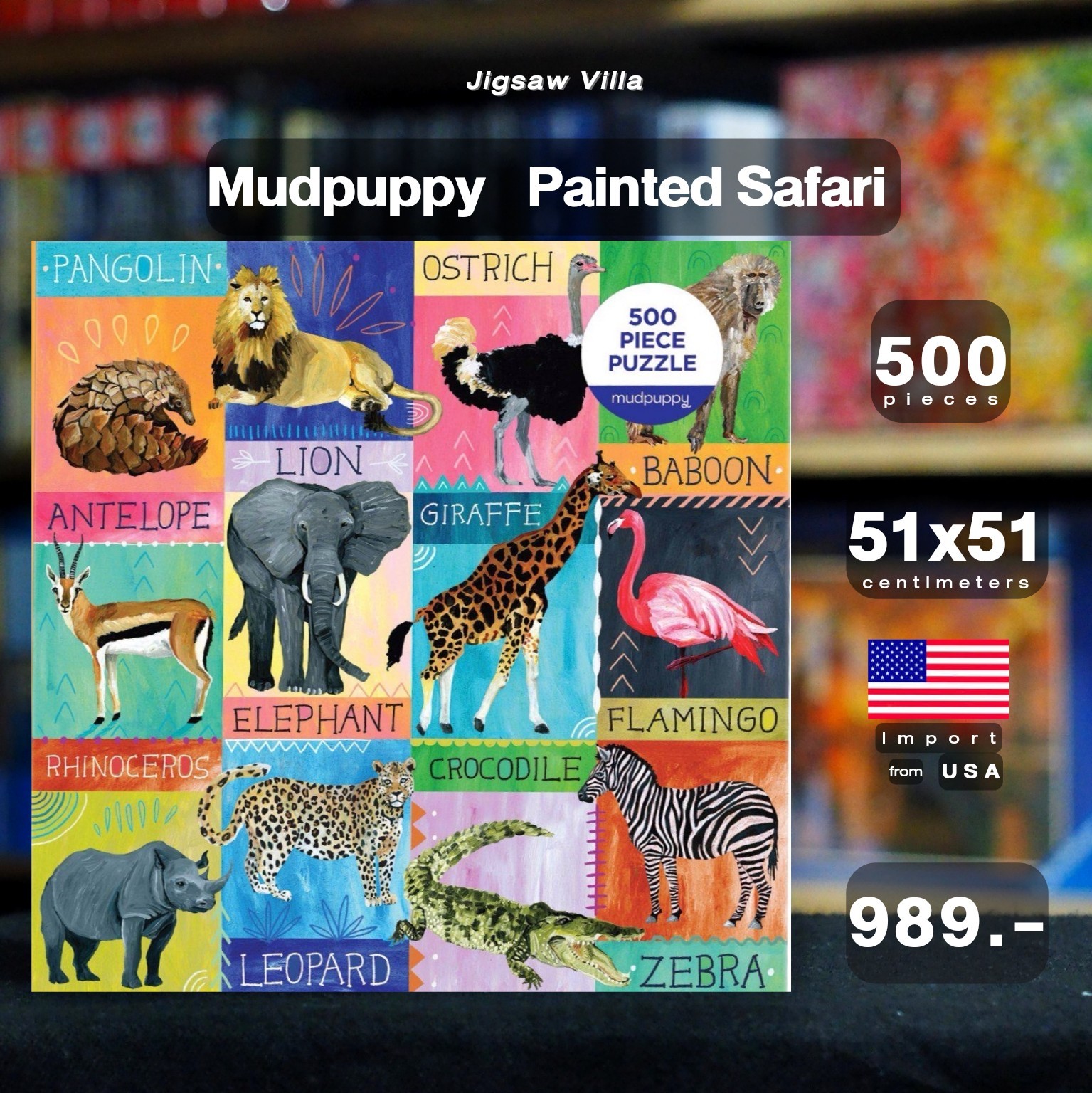 Mudpuppy - Painted Safari 500XXL pcs.