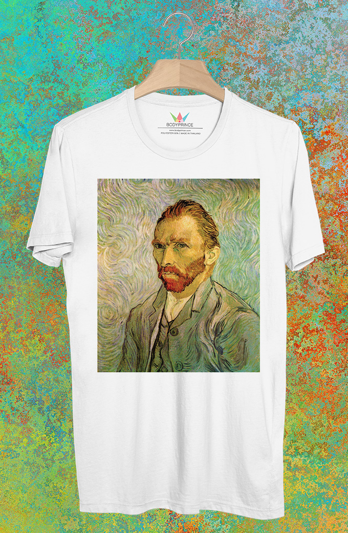 BP693 เสื้อยืด Vincent Van Gogh Self Portrait #1