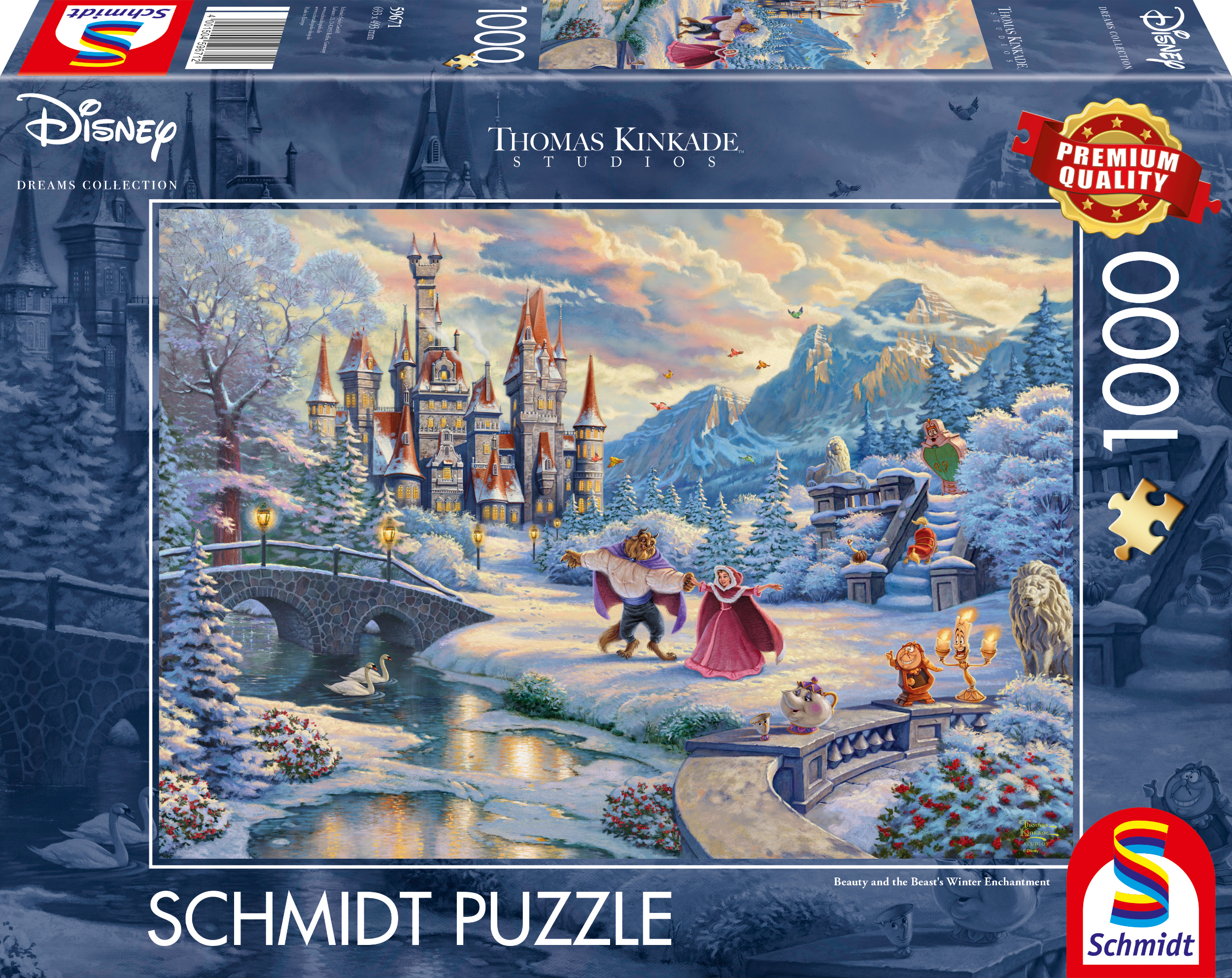 Schmidt - Disney : Beauty and the Beast's Winter Enchantment by Thomas Kinkade 1000 pcs.
