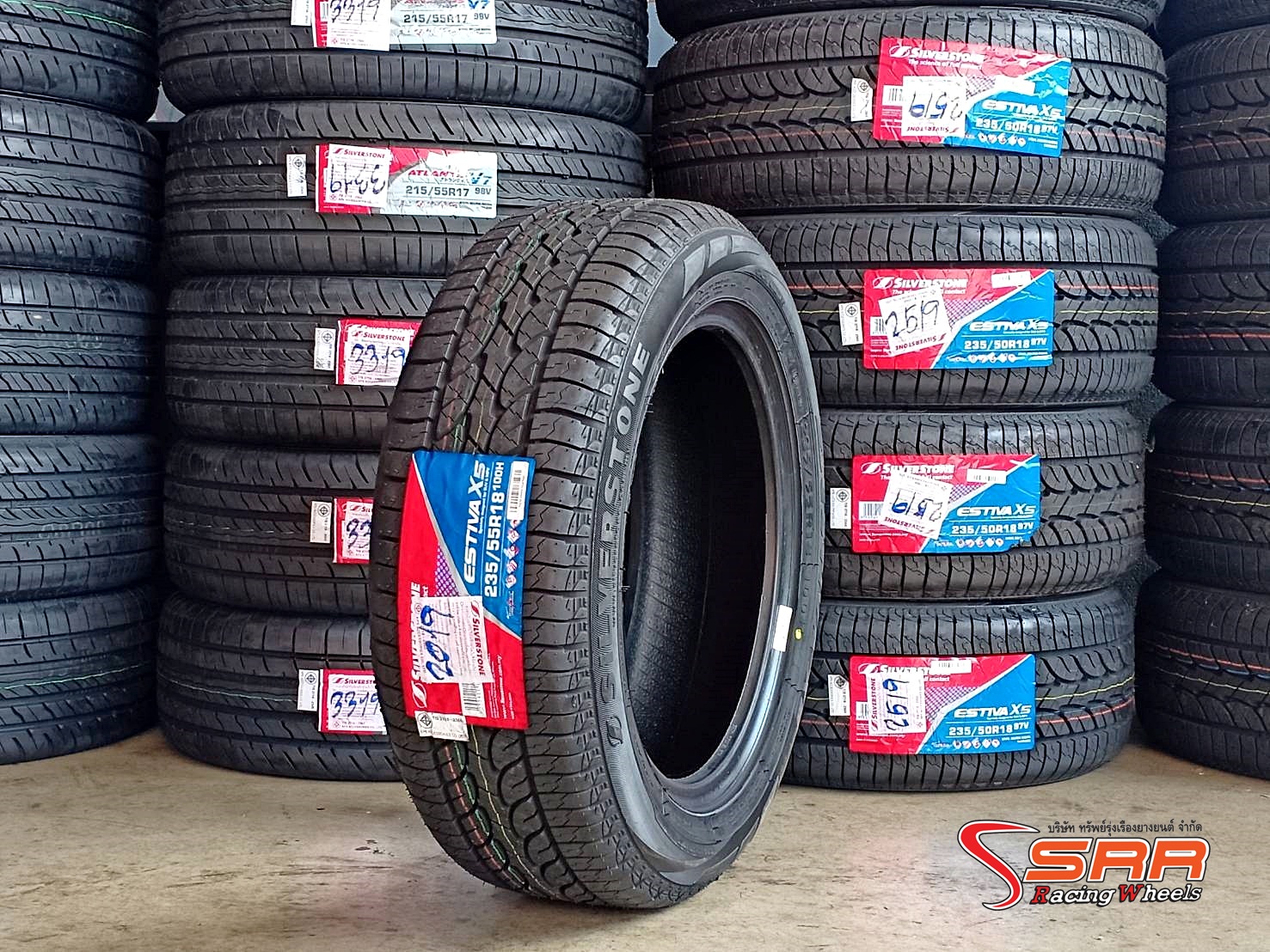 SILVERSTONE ESTIVA X5 235/55R18 ยางใหม่ปี19 ลดราคาพิเศษ