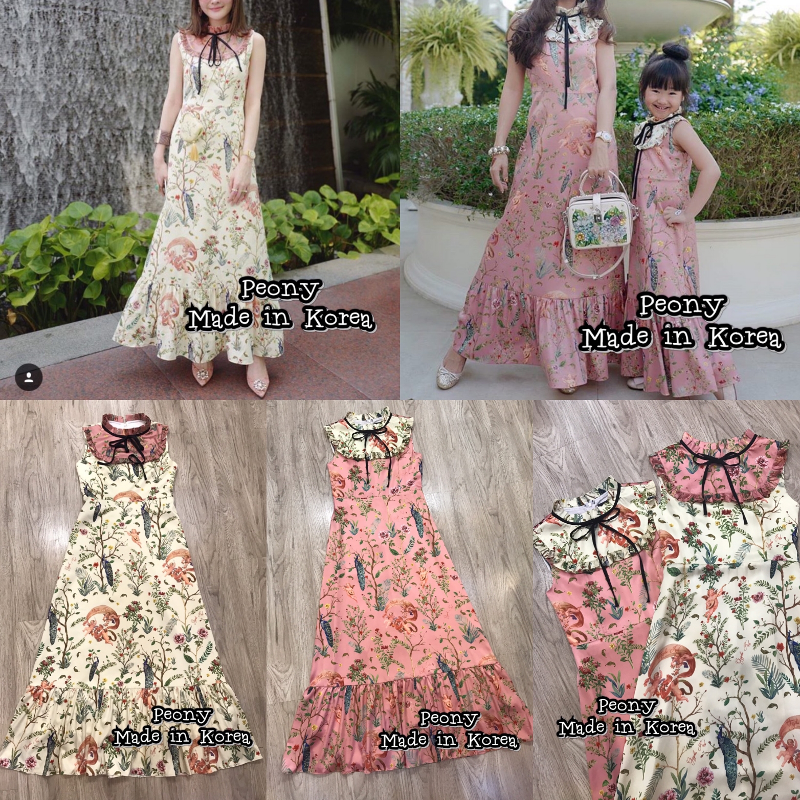 *พร้อมส่ง*Style Korea Dress :: เดรสตัวยาวแขนกุดสวยเก๋ ตัวชุดมาในลายสวยเก๋