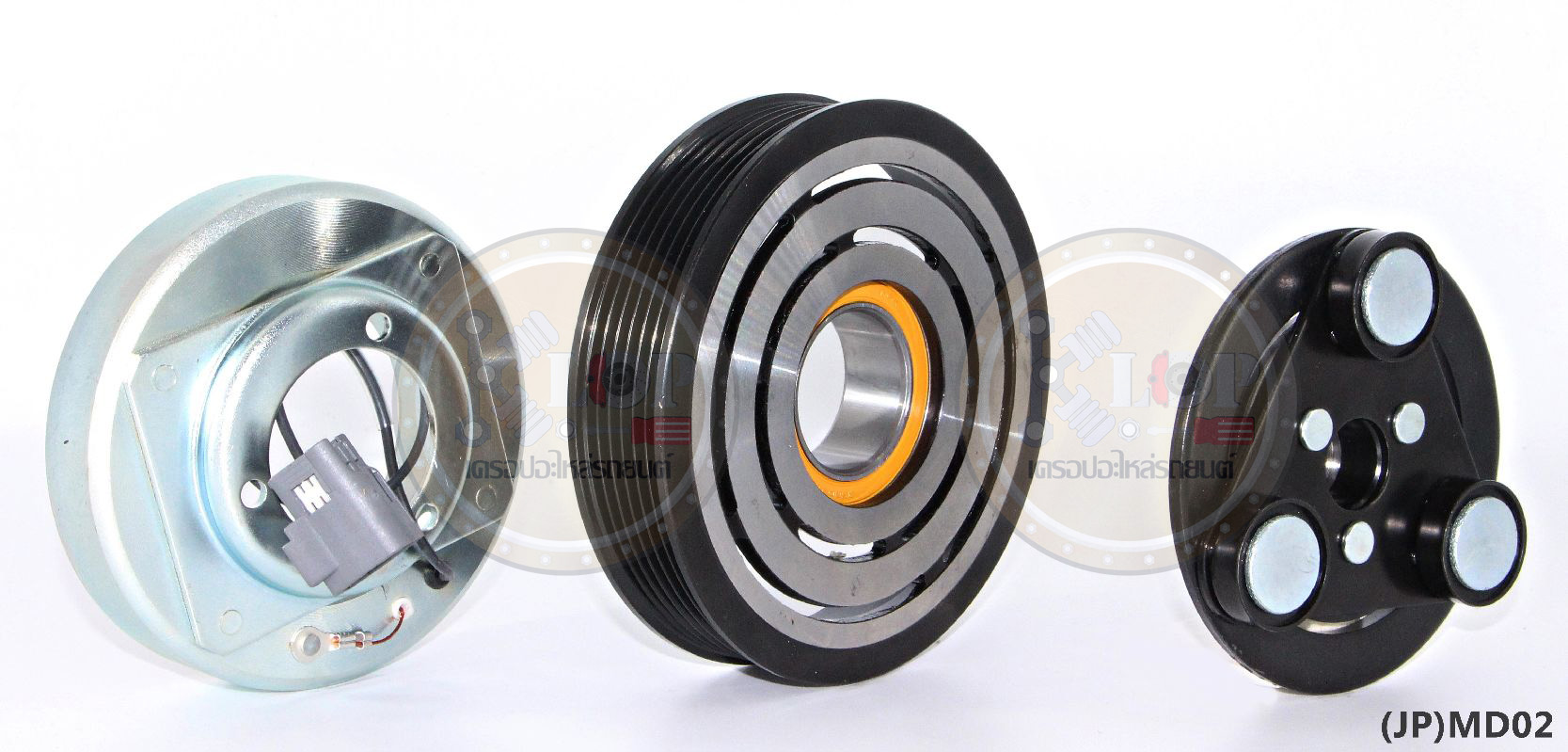 (JP)MD02-JP ชุดหน้าคลัทช์(Vinn) MAZDA 3 (1.6 cc.) (Com.Panasonic) (ญี่ปุ่น) 130mm. 6PK 12V.